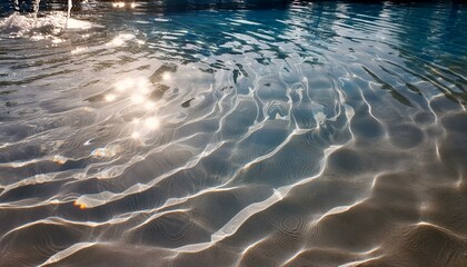 Wall Mural - Rippling Water Texture on a Sunny Pool Surface