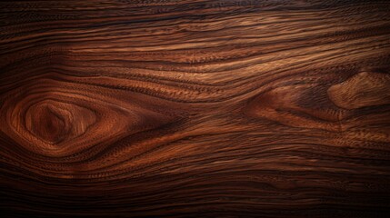 Wall Mural - Dark brown wooden surface with detailed grain and texture