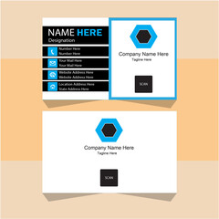 Wall Mural - Creative modern professional business card design.