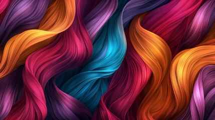 Aufkleber - Abstract background forming by intertwined colorful lines