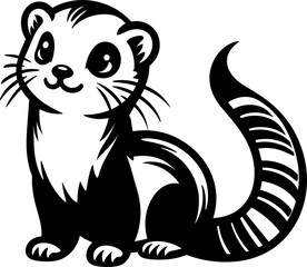 Sticker - Cartoon Ferret