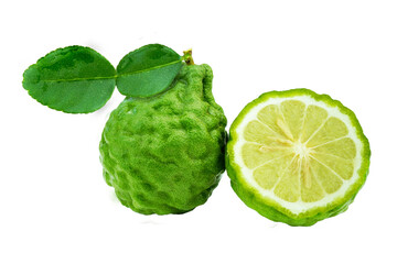 Wall Mural - bergamot isolated on white background with transparent.