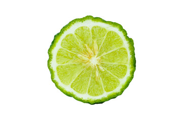 Wall Mural - Bergamot isolated on white background with transparent.