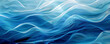 © AI_images - Design art background with a monochromatic scheme of various shades of blue, featuring abstract waves and ripples for a calming effect