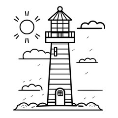 Lighthouse  icon, Lighthouse outline, Lighthouse  vector, ocean svg, ocean cliparts, clipart png, sea creatures, ship svg, Lighthouse SVG, Minimalist Line Art, sea svg, ocean svg, lighthouse, light, s