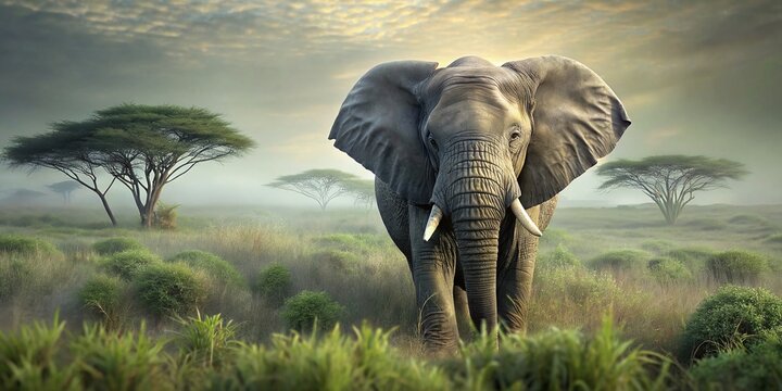 Majestic African Bush Elephant: Wildlife Photography and Conservation