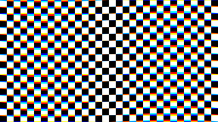 Aufkleber - Distorted Checkered Texture Background with Glitch Effect. Graphic Design Element for Textile, Wrapping, Fabric, Paper, Wallpaper, Poster. Modern Chess Art Pattern. Vector Illustration.