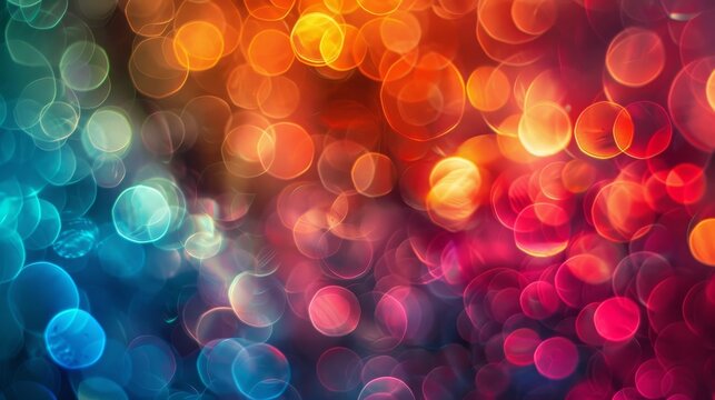 Colorful bokeh lights