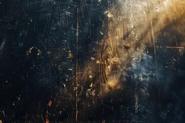 Wall Mural - Abstract textured background with golden light effects