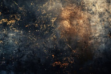 Wall Mural - Abstract Dark Grunge Metallic Texture