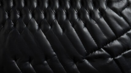 Wall Mural - Abstract black luxury leather texture background

