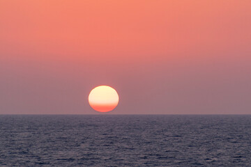 Wall Mural - sunset over the sea