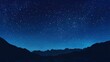 © Gefo - A vast sky filled with twinkling stars and a faint silhouette of a mountain range.