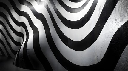 Striking Monochrome Background with Bold Contrasting Lines and Geometric Patterns