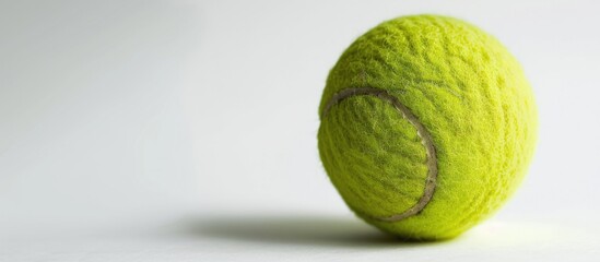 Canvas Print - A Tennis Ball on White Background