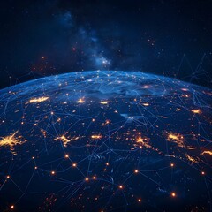 Poster - Luminous Digital Planet Visualizing Global Interconnectivity and Data Infrastructure