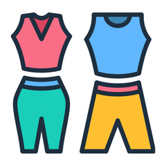 Canvas Print - Gym Clothes Icon