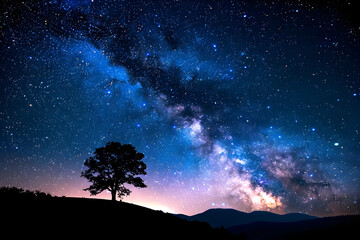 Photograph a clear night sky filled with stars