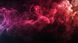 © iVGraphic - Colorful smoke swirls, red and pink on dark background. Abstract art concept