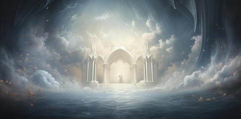 Wall Mural - baptism background, person >, person >, person >, person >, person >, person >, person >, person >, person >, person >, person >, person >