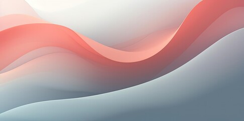 Wall Mural - gradient background gray and white waves in the shape of a wave