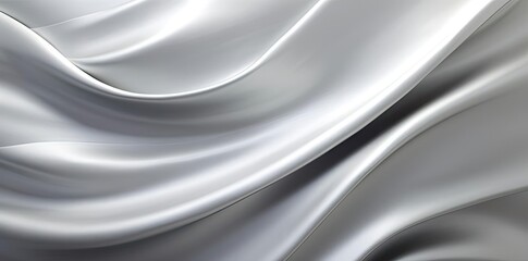 metallic silver background with a lot of white fabric