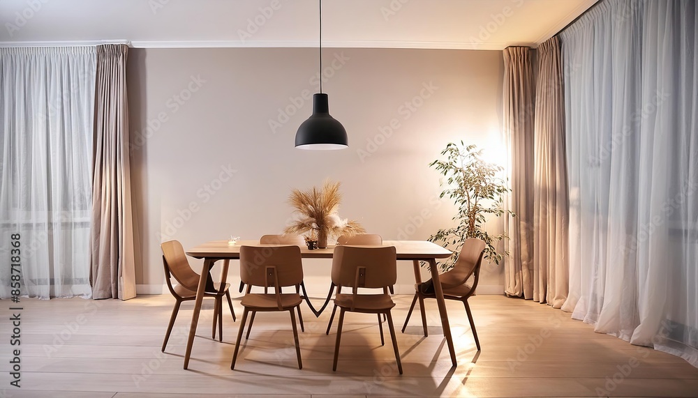 interior designer dining room night atmosphere interior design with ...