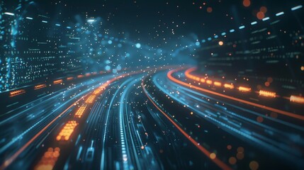 Wall Mural - Unexpected delays are a thing of the past as 5G provides drivers with uptotheminute traffic information allowing them to plan their journeys accordingly.