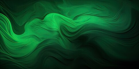 green & black background with a lot of waves