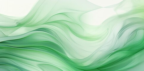 Wall Mural - green and isolated background with a lot of waves
