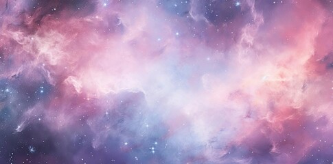 pastel galaxy background with stars and space elements, including a galaxy cluster, a cluster of sta
