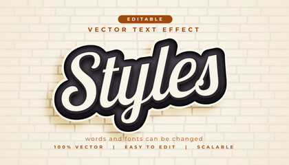 Wall Mural - style lettering text effect modern template