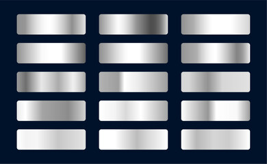Sticker - set of modern grey color textures poster for presentation