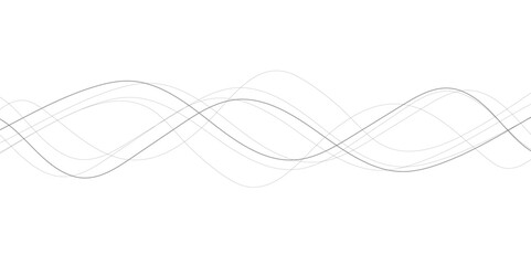 Wall Mural - Abstract wave element for design. Digital frequency track equalizer. Stylized line art background. Vector