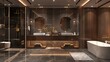 © ShutterStockpile - Luxurious modern bathroom design with high-end fixtures and a spacious layout.