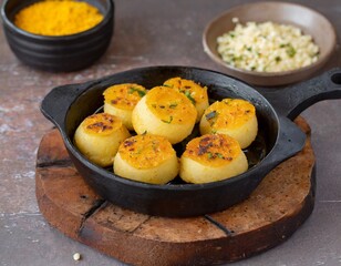 Canvas Print - Fried Idli and chutney