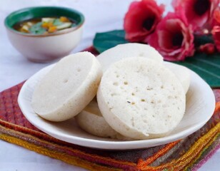 Canvas Print - idli south indian food