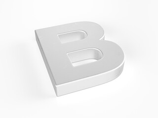 Wall Mural - Metal letter B