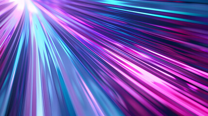 Poster - Vibrant Neon Lines Create Hightech, Abstract Texture In This Image, Abstract background with dynamic streaks of blue and red light, conveying a sense of speed and movement in a vibrant color palette
