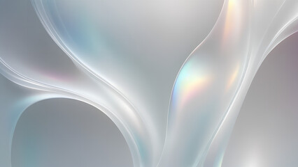 Canvas Print - white abstract ethereal background