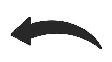 black arrow icon on white background. flat style. arrow icon for your web site design, logo, app, ui