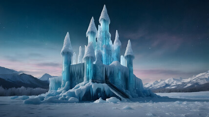 Winter's Throne: A Magnificent Ice Castle