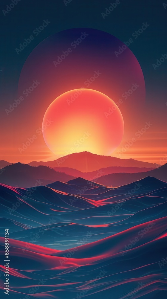Threadless Post Fancy Background Vertical post with an elegant design and gradient background, ideal for ...