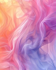 Poster - Soft pastel gradient background with delicate swirling patterns, ideal for contemporary and elegant vertical social media posts.