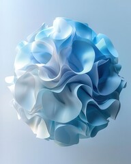 Poster - paper ball design with soft gradients and a futuristic twist, perfect for modern digital displays.