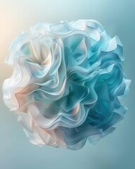 Poster - Create a modern twist on the classic paper ball design with soft gradients, perfect for tech-centric vertical content.