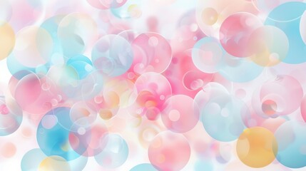 Aufkleber - A colorful background with many different colored circles. The circles are of various sizes and colors, creating a vibrant and lively atmosphere. Concept of fun and playfulness