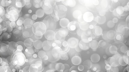 Poster - a blurry image of circles in various sizes. the circles are scattered throughout the image, with som