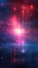 Poster - A hi-tech and modern vertical video background featuring gradient hues and futuristic elements, ideal for social media posts.
