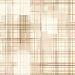 Poster - A patterned background with a white and brown color scheme. The pattern is made up of squares and lines